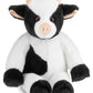 Bearington Cowlin The Cow Plush Toy: 15” Tall Friendly Stuffed Farm Animal, Black And White With Velour Faux-Fur And Soft Horns; Surface Washable; Great Gift For Boys, Girls, Animal Lovers Of All Ages