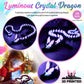 24 Large 3D Printed Glow in the Dark Dragon Flexible Articulated Crystal Dragon Fidget Toy Cool Big Dragons Toy Huge 3D Printed Dragons Gift for Girls Boys Kids age 3-5 4-7 8-12 Christmas & Birthday