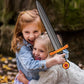 lausomile Foam decorative replica blades  Playset Toy for Boys - 17 inch Foam Golden Axe Hammer for Kids Play  Pack of 5 Warrior  Pretend Playset Play Soft Warrior Toy for Boys Kids Gift