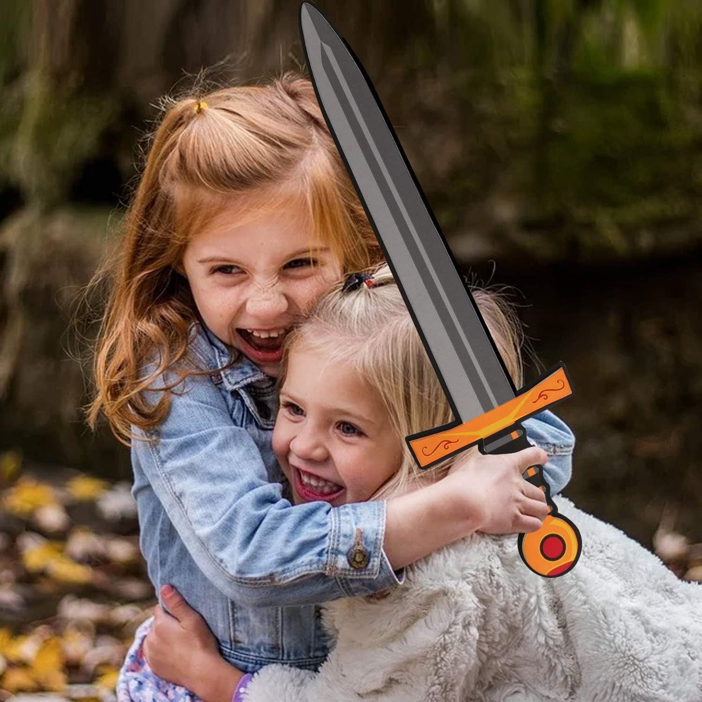 lausomile Foam decorative replica blades  Playset Toy for Boys - 17 inch Foam Golden Axe Hammer for Kids Play  Pack of 5 Warrior  Pretend Playset Play Soft Warrior Toy for Boys Kids Gift