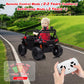 Kids Ride On UTV with Remote Control, 12V Kids Powered Wheels Electric Vehicle Toys with Spring Suspension,FM,LED Lights,AUX Por