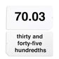 Learning Advantage 8658 Decimal Flash Cards