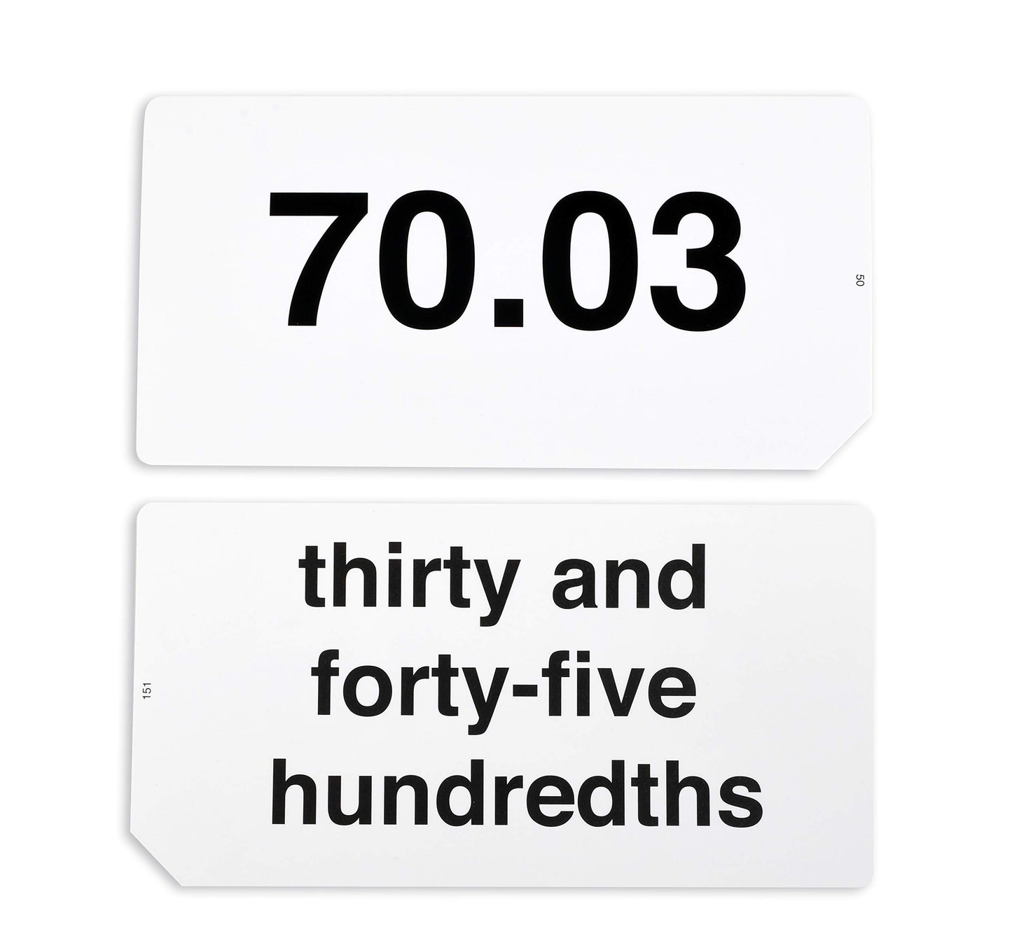 Learning Advantage 8658 Decimal Flash Cards