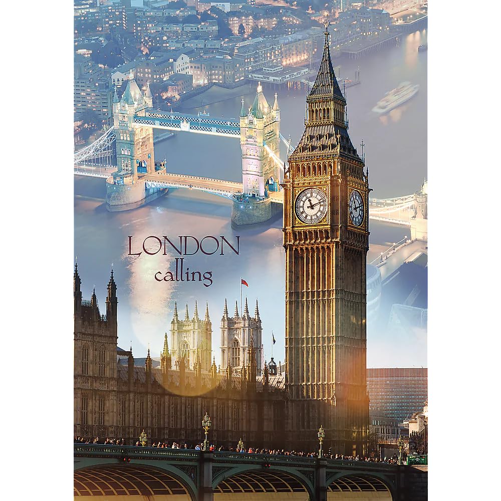 Trefl 1000 Piece Jigsaw Puzzle  London at Dawn  Multicolor