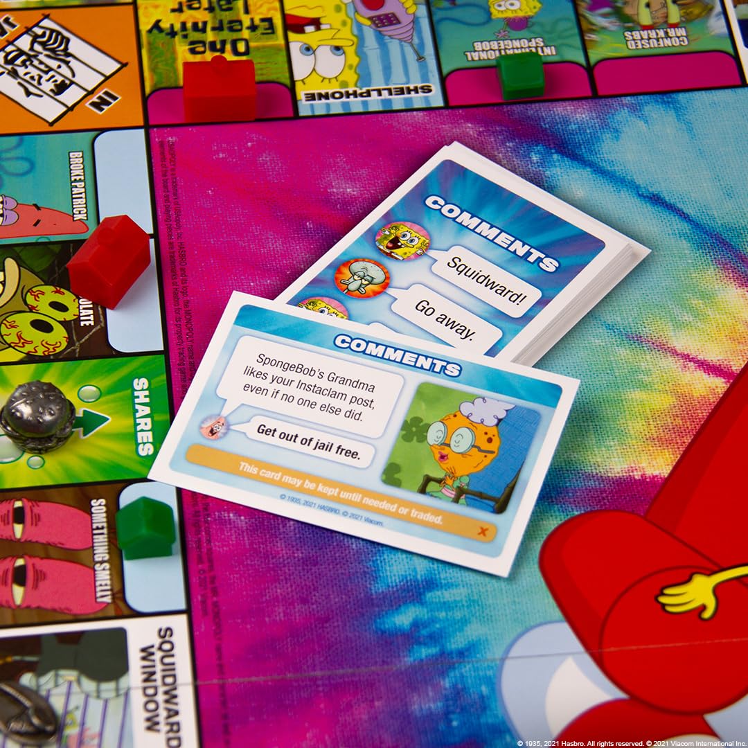 USAOPOLY Monopoly Spongebob Squarepants Meme Edition Board Game | Yellow | One Size | Model MN096-712-002100-06