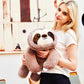 Uoozii 24'' | 5 Pounds Grey Sloth Weighted Stuffed Animals With Unscented Microwave Heating Pad Inside, Cute Coolable Heatable W
