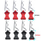 Swx Rc Body Clips Pins With Pull Taps For 1/6 Rc Crawler Car Axial Scx6 Axi05000 Upgrades Parts (Red)