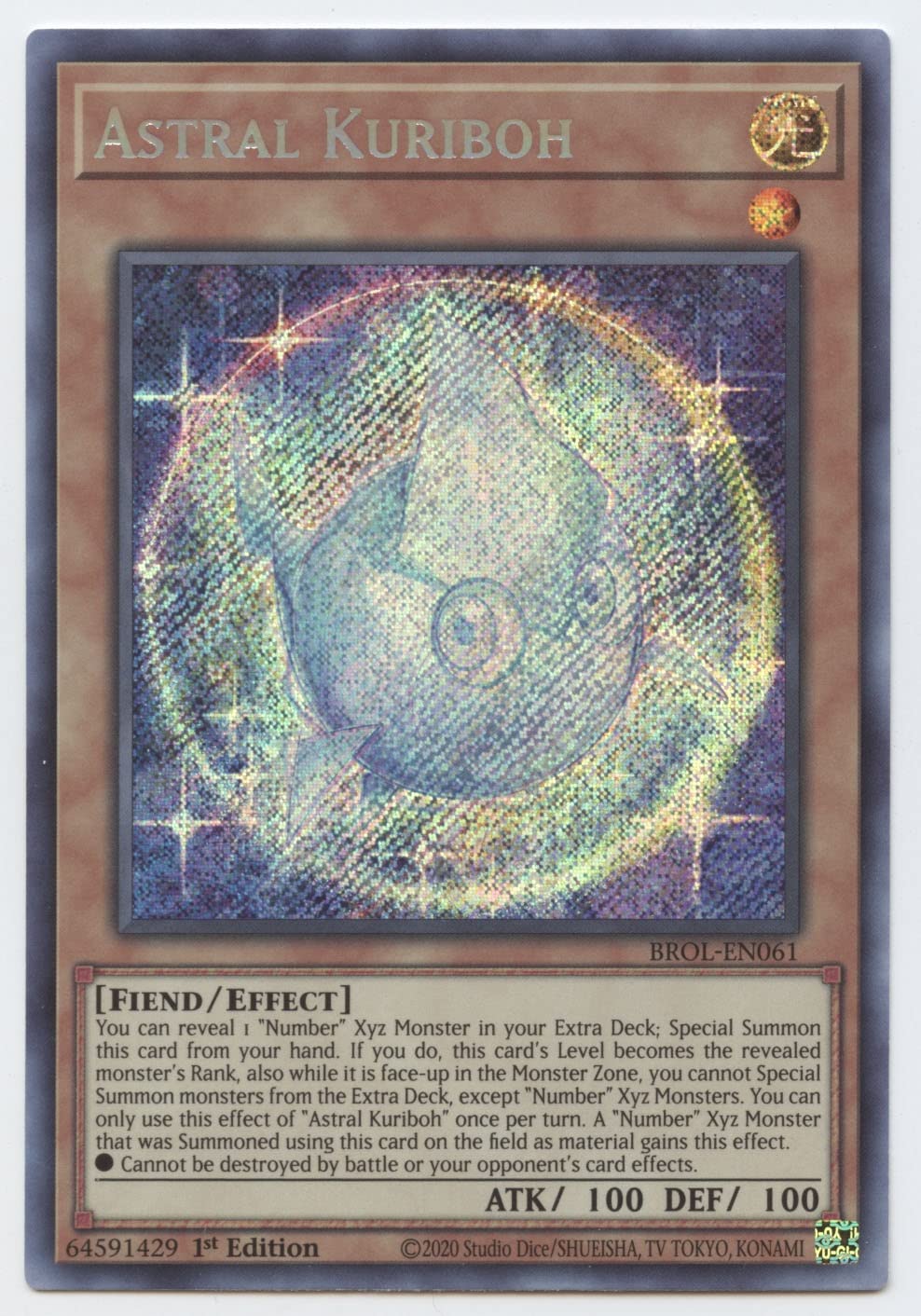 Astral Kuriboh - Brol-En061 - Secret Rare - 1St Edition