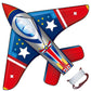 TOY Life Kites for Kids Ages 4-8  Kite mature-themed  Easy to Fly Large Fighter Jet Kite for Outdoor Fun  Durable Ripstop Fabric with 300ft String  Perfect Beach & Park Toy for Boys & Girls