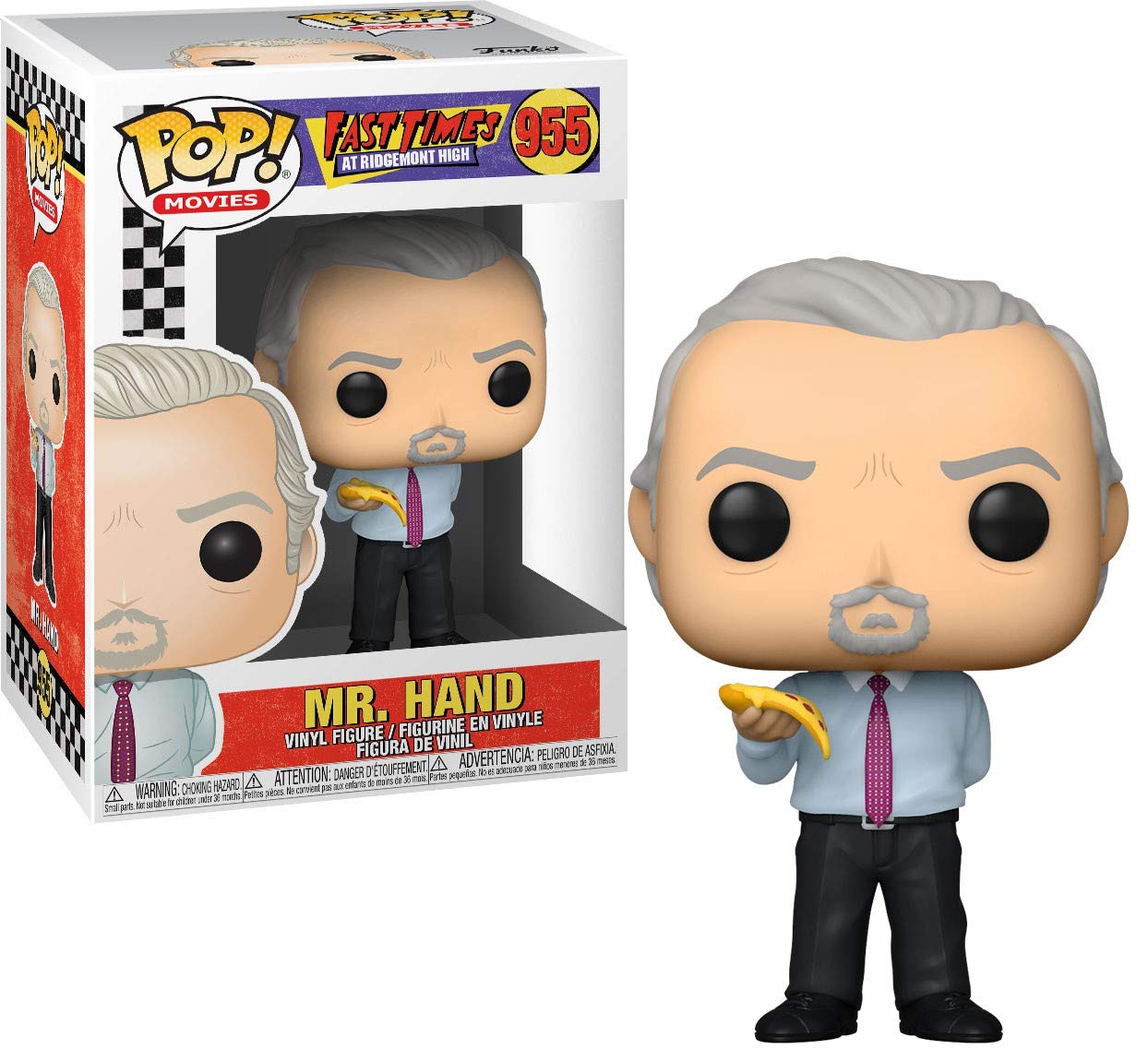 Funko Pop! Movie: Fast Times At Ridgemont High - Mr. Hand With Pizza, Multicolor, 3.75 Inches