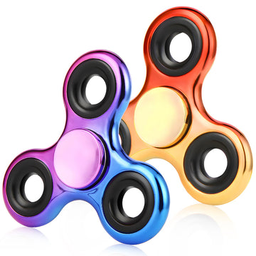 Jawhock Fidget Spinner 2 Pack, Stress Reduction And Anxiety Relief Hand Spinner Ultra Stainless Steel Bearing, Best Autism Finger Spinner Focus Party Favor Killing Time Toy