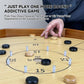 BZnota 27 Inch Crokinole Board Game - 2 in 1 Crokinole and Checkers, Wooden Octagon, Light Yellow, Model JNDQXH-1