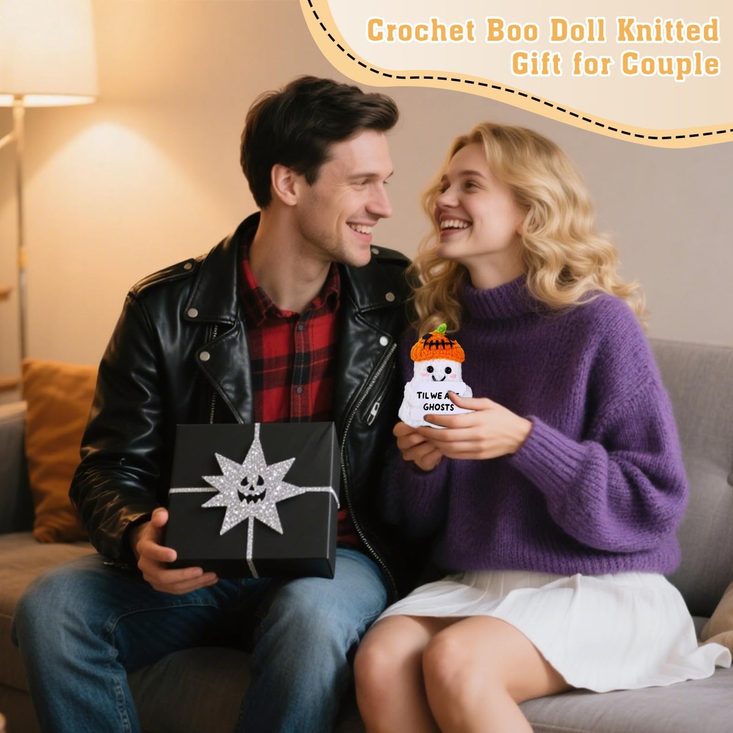 Gifts for Him Her Boyfriend Girlfriend Birthday Christmas Cute Handmade Crochet Ghost Gifts Christmas Stocking Stuffers for Wome