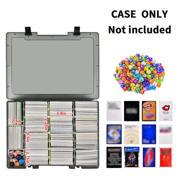 Xuerdon Trading Card Storage Box, 2300+ Playing Card Case Holder Organizer Compatible With Pm Tcg/For Yugioh/For Cah/For Phase 1