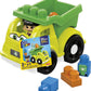 MEGA BLOKS Toddler Car Toy with Raphy Figure, Multicolor Plastic Building Blocks, Model HBP13 for Ages 1-3