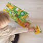 Petit Collage Follow + Spot Puzzle, At The Farm, 10-Pieces – Large Puzzle For Kids, Completed Educational Puzzle Measures 21”X 8.5” – Makes A Great Gift Idea For Ages 2+