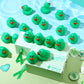 Gemscream 50 Pcs Mental Health Awareness Rubber Ducks Green Rubber Ducks Mental Health Gifts Anxiety Relief Ducks for Friend Fam