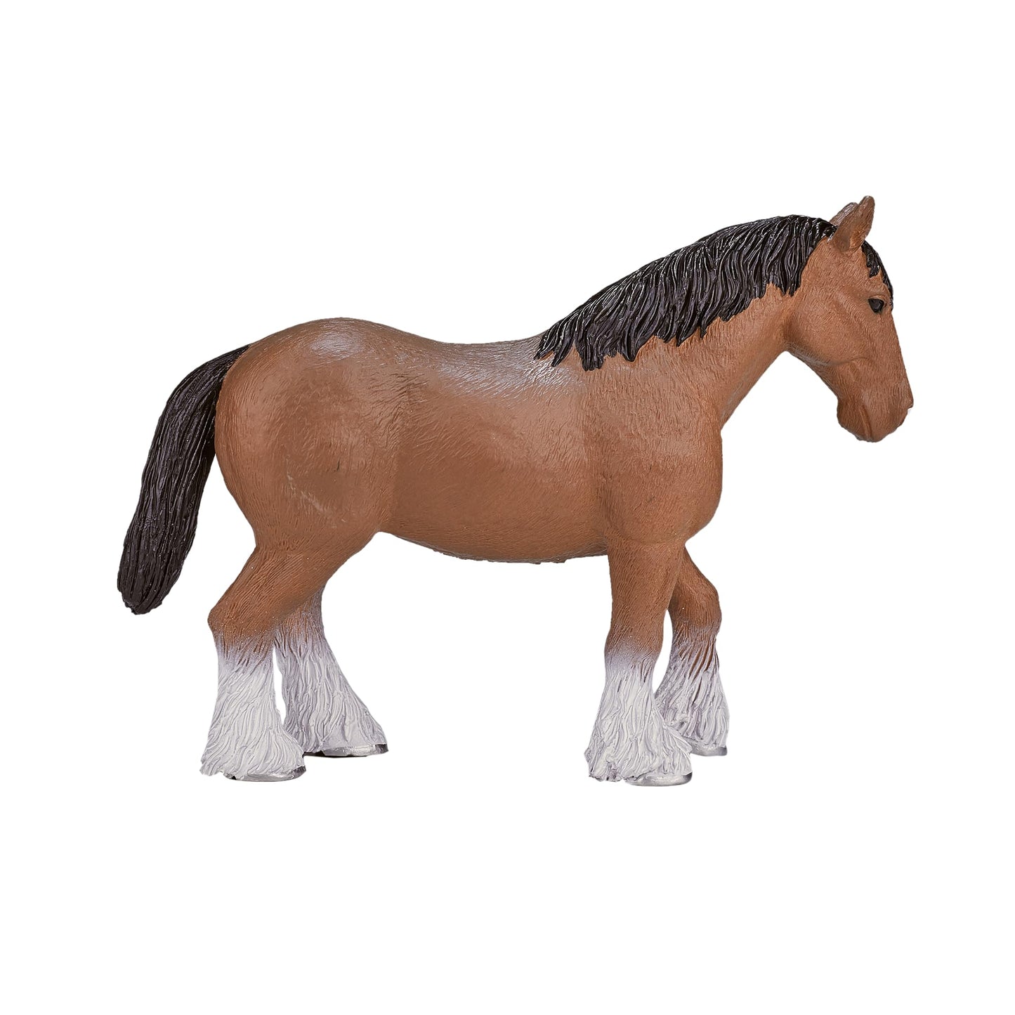 Mojo Clydesdale Realistic Equestrian Horse Club Hand Painted Toy Figurine