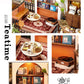 Kisoy Dollhouse Miniature with Furniture Kit  Handmade DIY House Model for Teens mature-themed Gift (Forest Teahouse)