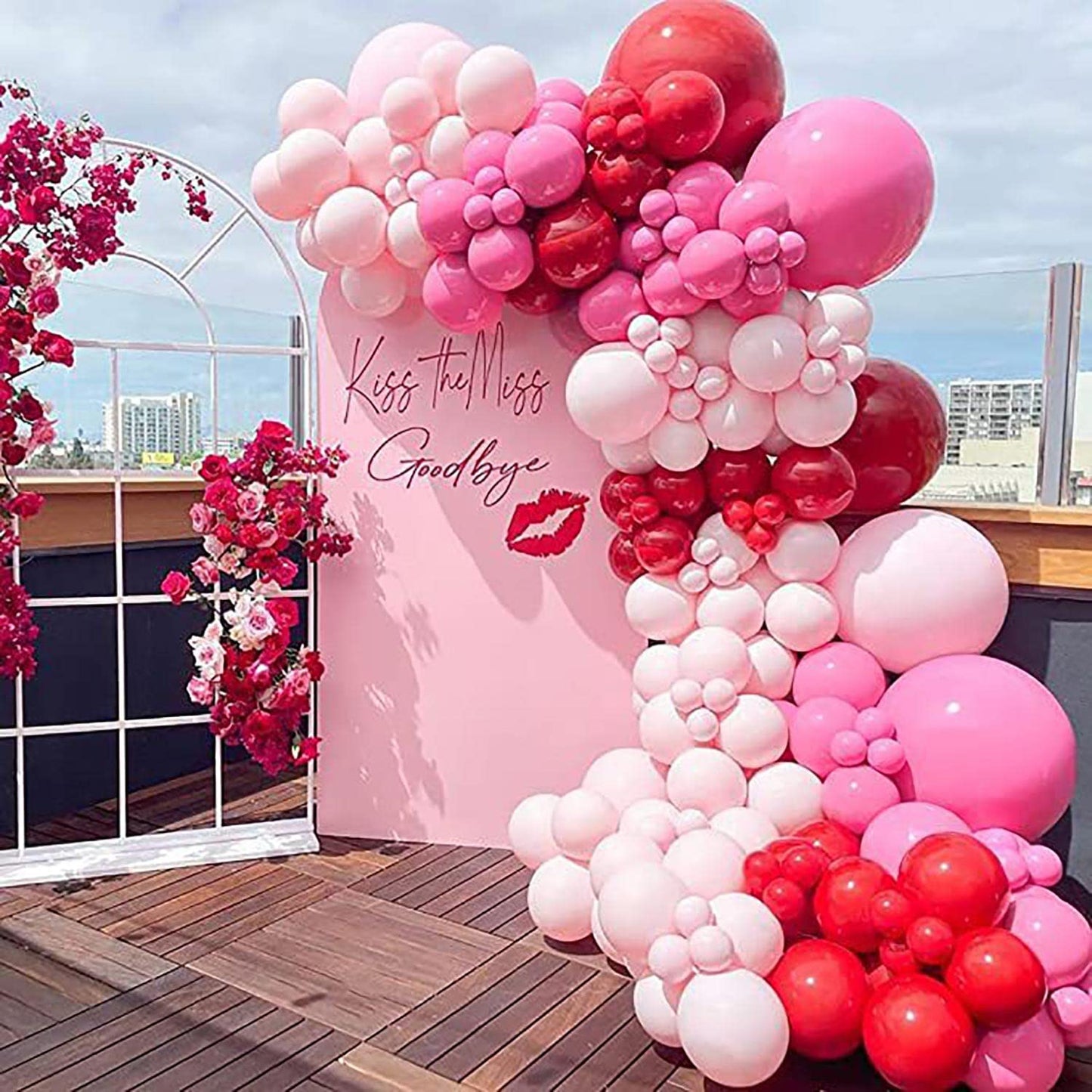 Kalor Hot Pink Balloons,100 Pcs 5 Inch Mini Matte Latex Balloons For Balloon Garland Arch, Birthday Decoration, Wedding Party, Baby Shower Decorations