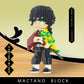 MACTANO Anime Demon Slayer Giyuu Tomioka Figure Building Set Micro Mini Building Block Toy for Kids mature-themed