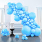 Partywoo Light Blue Balloons 127 Pcs Different Sizes Of 36 18 12 10 5 Inch Baby Pastel Sky Aqua Blue Balloon Arch Kit Garland For Graduation Baby Shower Gender Reveal Party Decorations Blue-Y20