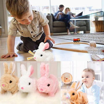 ProCover My Realistic Bunny Toy, Interactive Bunny Realistic Bunny - Jumping, Twitching, and Shaking Ears, Bunny Realistic Bunny