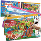 Patpat Cartoon Search & Find Busy Book Set Kids Educational Fine Motor Skill Activity Book With 9 DoubleSided Cartoon Interacti