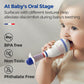 Evoceler Baby Toys - 2 Pcs Baby Rattles With Teether, Tummy Time Toys, Soft Silicone Bpa Free Dinosaur & Bear Sensory Toys For 0