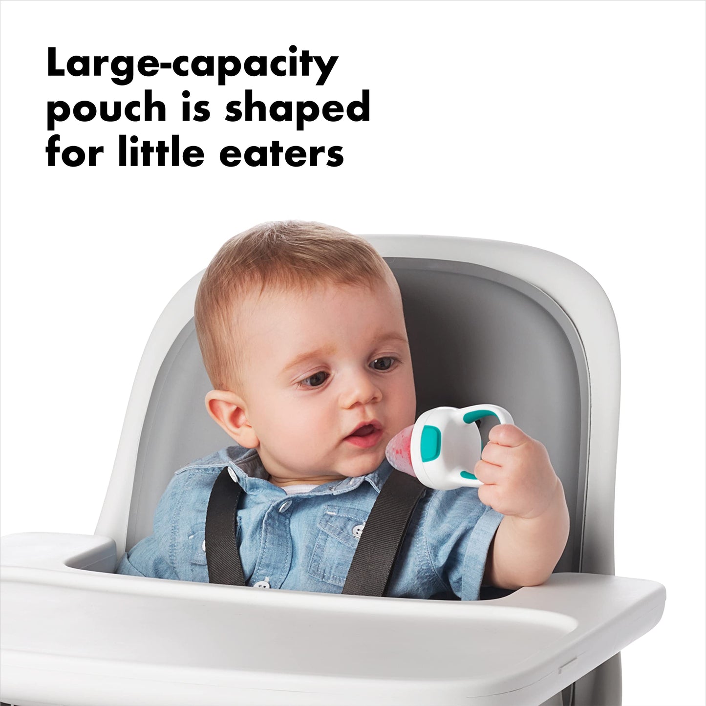 Oxo Tot Silicone Self-Feeder 2 Pack Teal/Navy