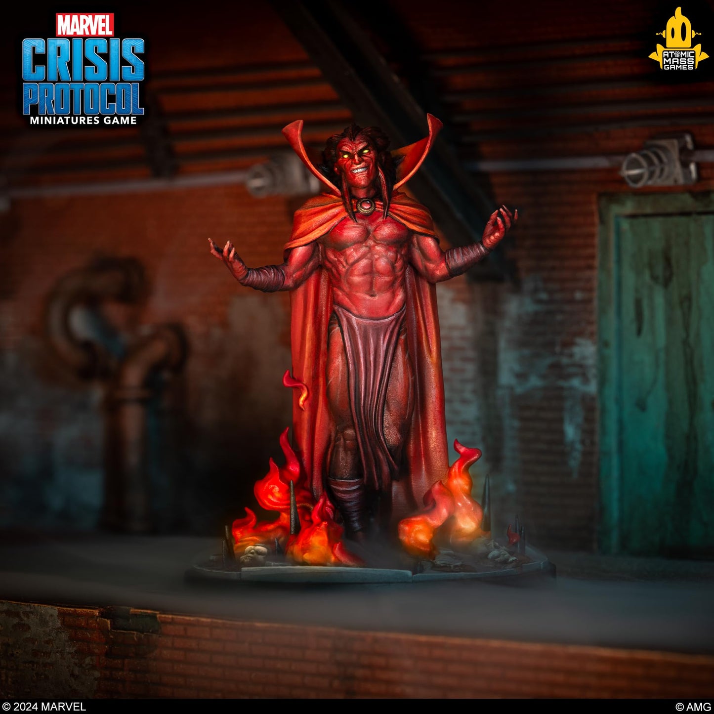 Atomic Mass Games Marvel: Crisis Protocol Mephisto Character Pack - Manipulator of The Battlefield! Tabletop Superhero Game  Ages 14+  2 Players  90 Minute Playtime  Made
