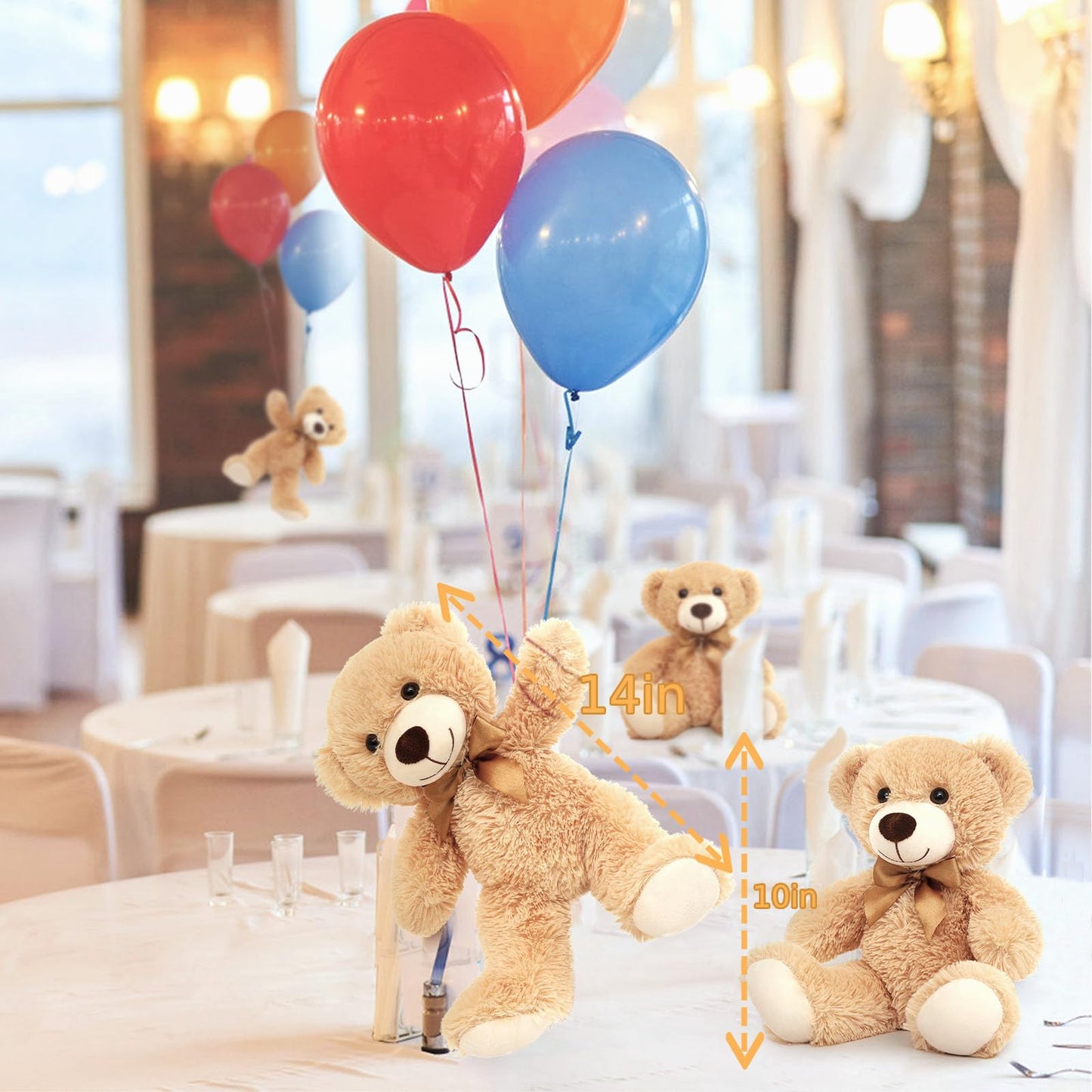Maogolan 12 Pack Teddy Bears In Bulk 14 Inch Stuffed Animals Set For Kids Small Stuffed Bears Bulk Teddy Bear For Wholesale, Bab