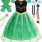 Sabbenia Princess Dresses For Girls Frozen Princess Costume Christmas Birthday Halloween Carnival Party Cosplay 4-5Y