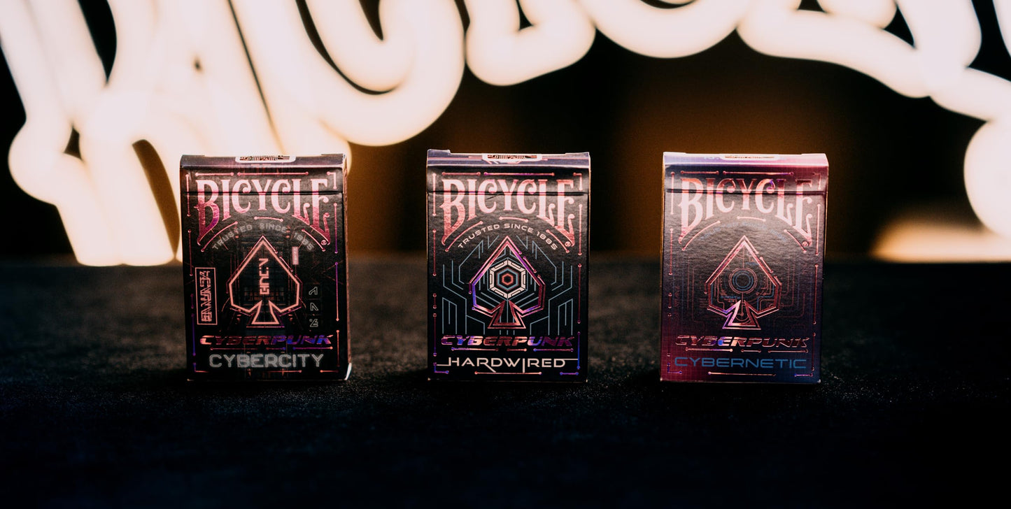Bicycle Cyberpunk Cybernetic Premium Playing Cards, 1 Deck
