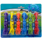 Haktoys Squids Dive & Swim Sinking Pool Toy Set For Kids: Practice Diving And Swimming, Underwater Multicolor Sinking Squids (Set Of 6 Pieces)