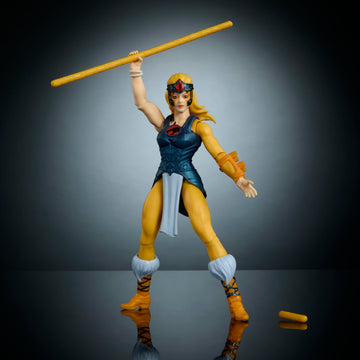 Masters of the Universe Origins & Thundercats Action Figure  Cheetara Toy  1980s Crossover  5.5-inch Posable with Removable protective covering  Staff & Mini Comic