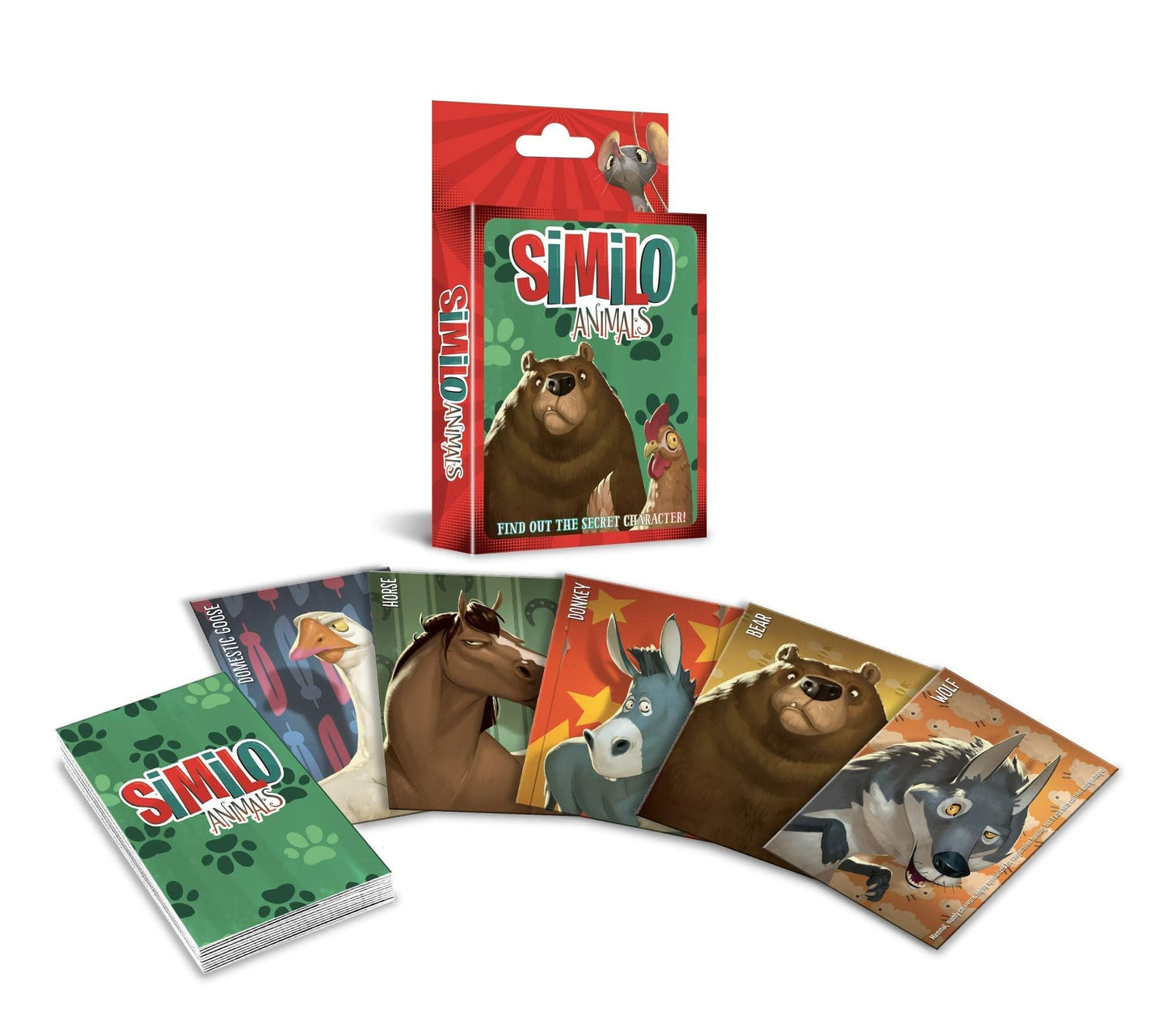 Horrible Guild Similo Animals Card Game - 2-8 Players, Ages 8+, Fast-Paced Fun, Multicolor, Model LUMHG046