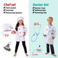 Born Toys Dress Up Costumes Set for Kids Ages 3-7, Washable Polyester, Assorted Colors, Model BT034
