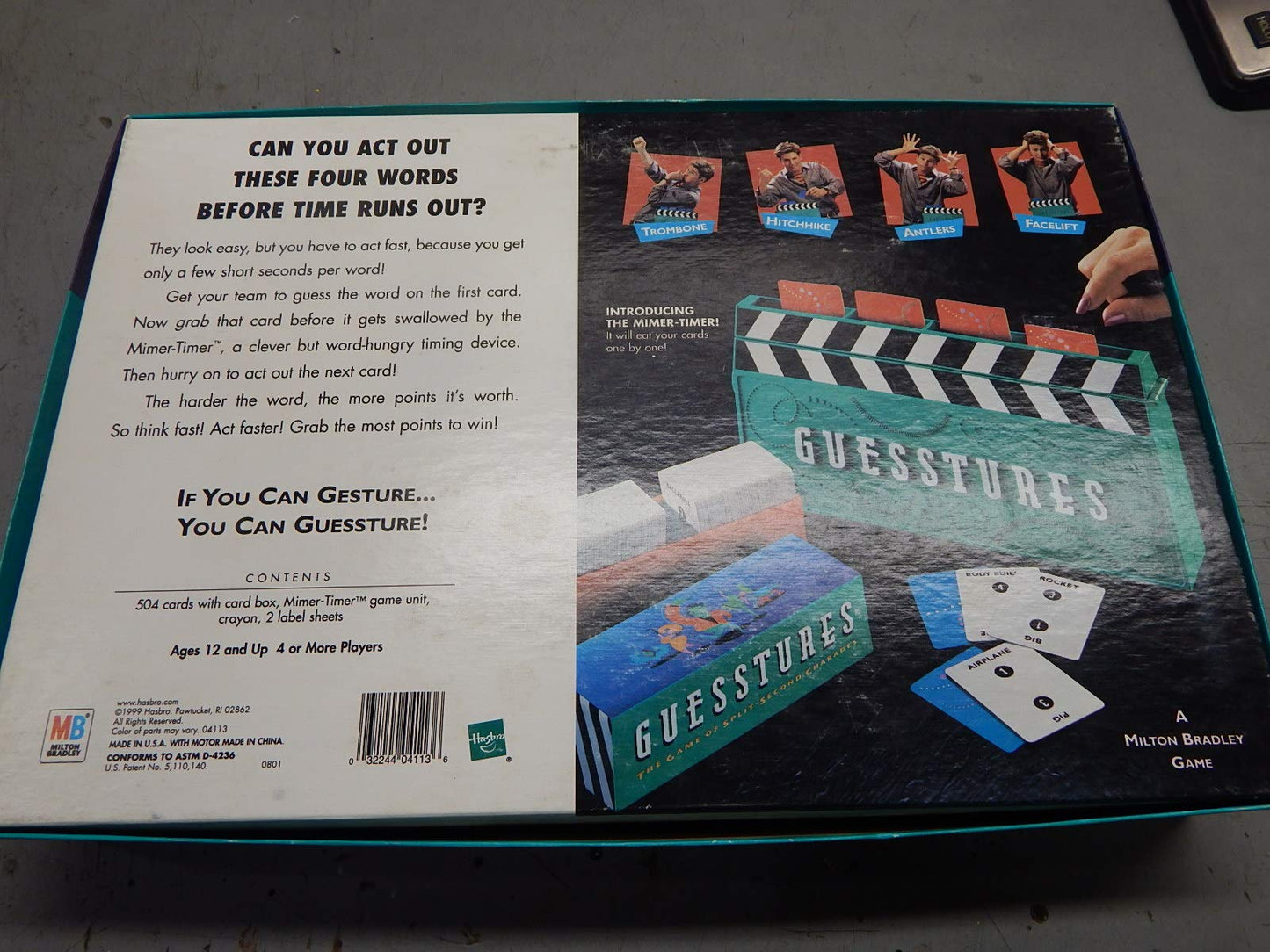 Guesstures - The Game Of Split-Second Charades First Edition