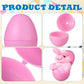 Fillable Empty Easter Eggs Colorful Bulk Pastel Plastic Easter Eggs 2.25'' for Hunt Basket Stuffers Party Decorations(120 Pcs,Cu