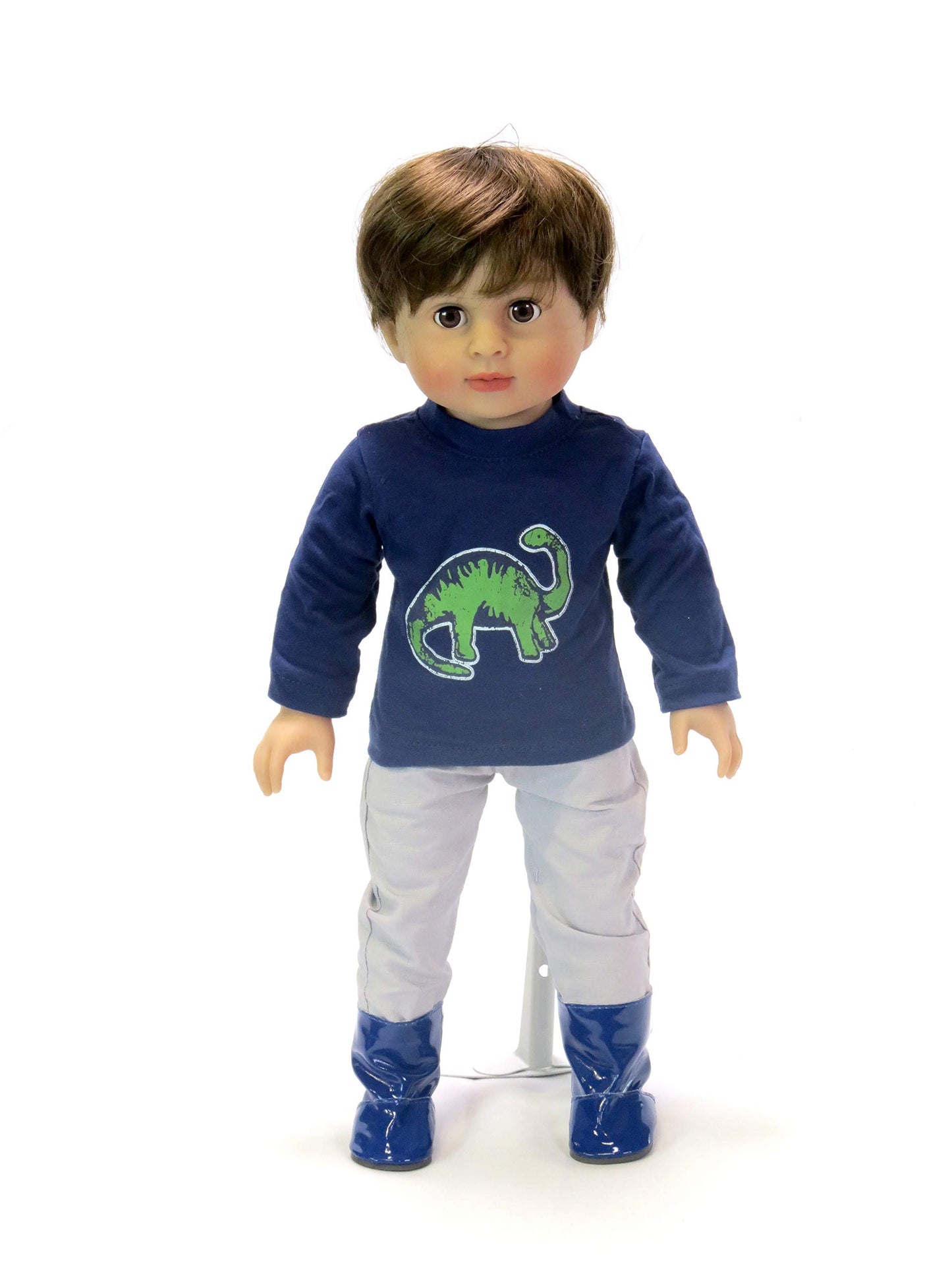 American Fashion World Dinosaur Raincoat Set for 18-Inch Dolls | enhanced Quality & Trendy Design | Dolls Clothes | Outfit Fashions for Dolls for Popular Brands