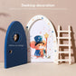 Wooden Magical Fairy Doors - Openable Tooth Elf Door with Mouse Elf & Ladder, Tiny House Doors for Kids Imaginative Play, Handma
