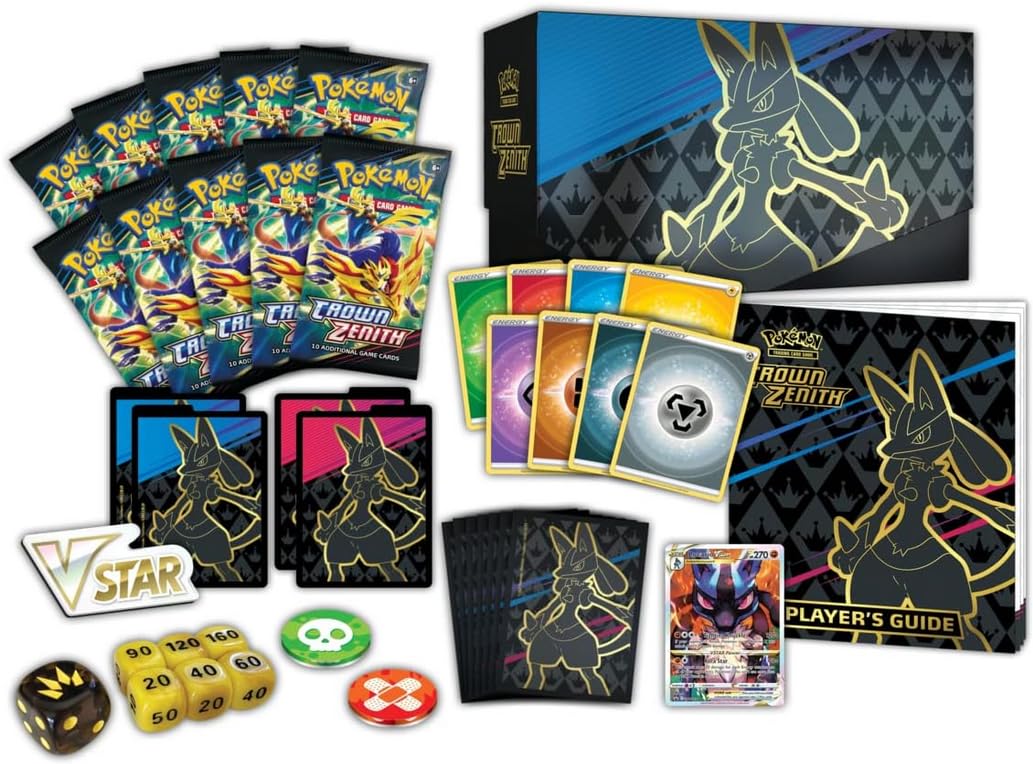 Pokémon TCG Crown Zenith Elite Trainer Box - Small - Paper Material - Collectible Card Game