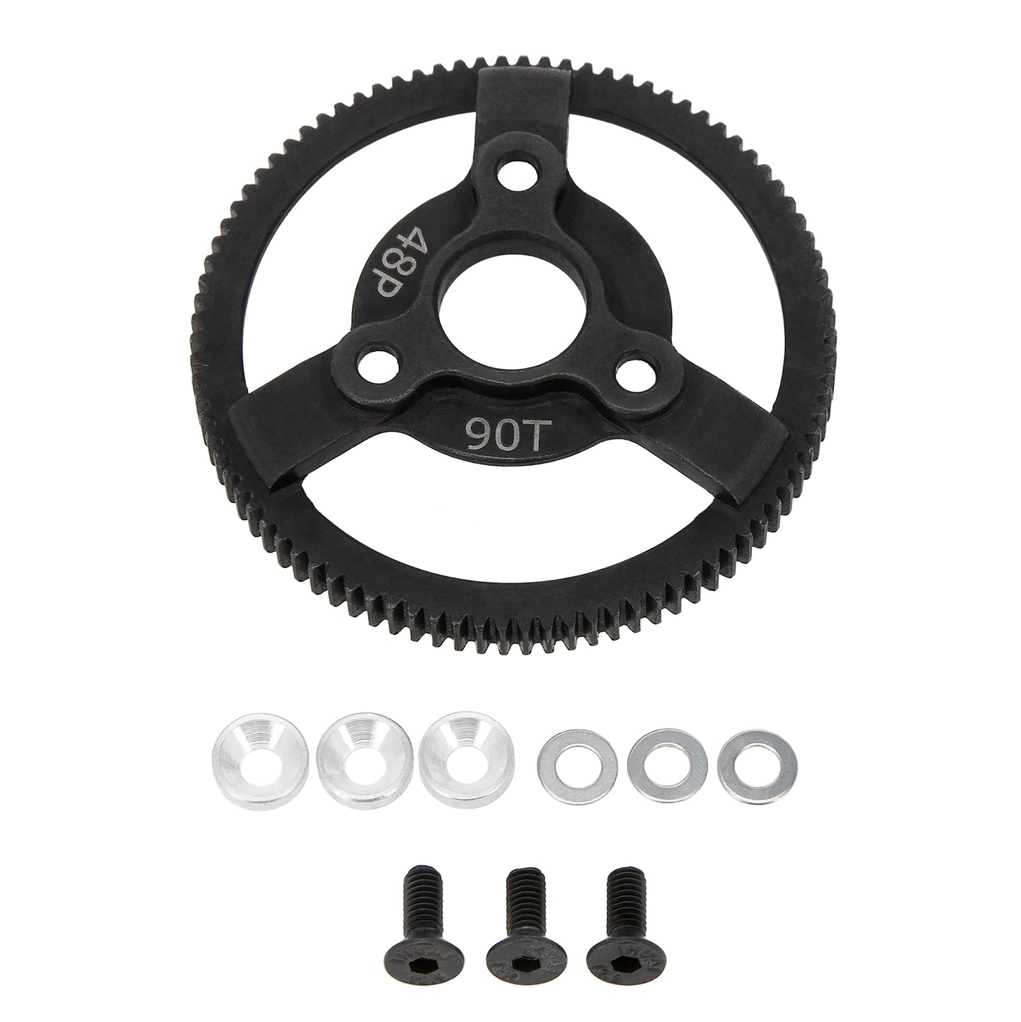 Dkky Spur Gear For Traxxas 2Wd Slash Drag Slash Bandit Upgrade Parts (90T/48P)