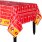 Kansas City Chiefs All Over Print Plastic Table Cover - 54 x 96 (1 Pc.) - Vibrant Design & Durable Plastic Material - Perfect fo