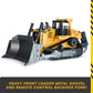 Top Race RC Bulldozer Toys for Boys - Remote Control Construction Vehicle with Metal Shovel - Heavy-Duty RC Front Loader - 5 Cha