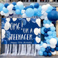 13th Birthday Backdrop Banner, OMG UR a Teenager 13th Birthday Photography Background Blue Silver, Happy 13th Birthday Decoratio