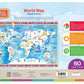 MasterPieces 60-Piece Jigsaw Puzzle - Hello, World Map - 11.75"x16.5" - Team Color - Model 12206