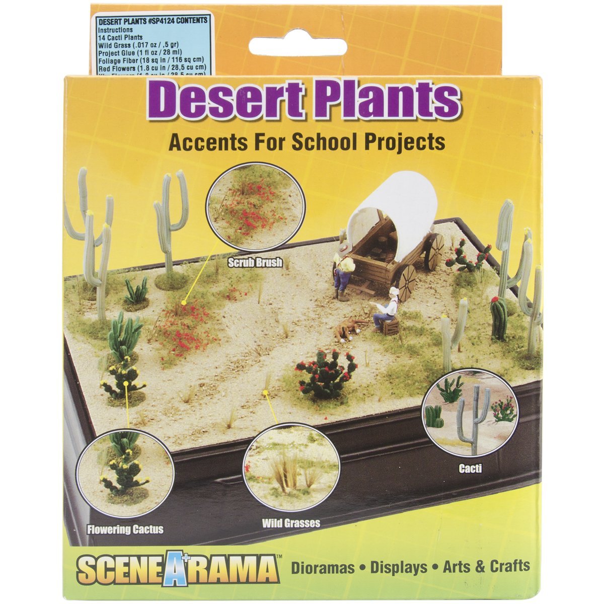 Woodland Scenics Desert Plants Diorama Kit SP4124 - Multicolor, Wood, 1 Size