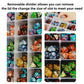 2 Pack DND Dice Storage Box Each 24 Grids Polyhedral Dice Organizer with Removable Dividers Holding Up To 1600 Dices Small Craft